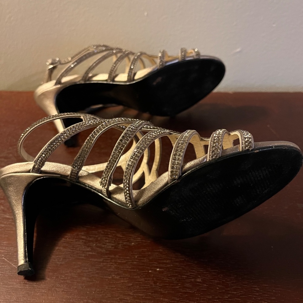 Caparros Harmonica Silver Caged Heel Sandals - Wo… - image 7